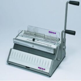 Machine manuelle de Reliure et Perforation Métallique RENZ (23 boucles/A4) 340 feuilles