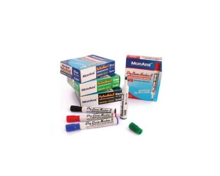 Boite de 4 Marqueurs Effaçables MonAmi Dry erase 4 Couleurs assorties