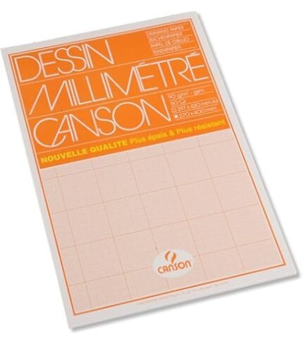Feuille papier millimétré – 21 x 29,7 cm