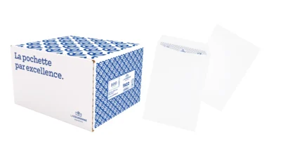 Pochettes B5-W 175×250 mm – Blanc 90 g Auto-Adhésives LOT DE 500