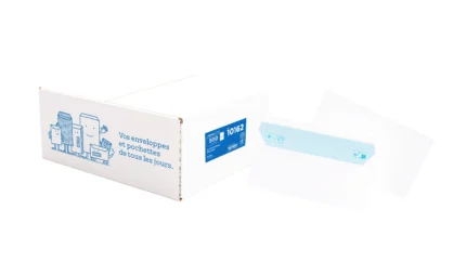 Enveloppes DL-W 110×220 mm – Blanc 80 g Fermeture Auto-Adhésive LOT DE 1000