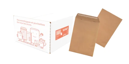 Pochettes C5-K 162×229 mm – Kraft 90 g Auto-Adhésives LOT DE 500